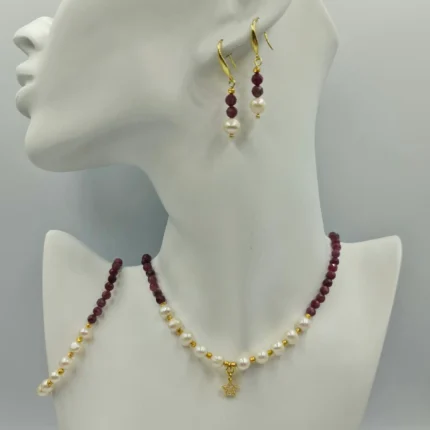 Set Bijuterii Perle de Cultură Crimson