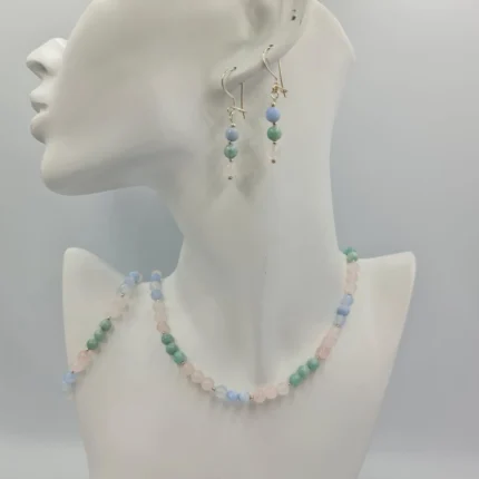 Set Bijuterii dama Cuart, Aventurin, Angelit Sophia
