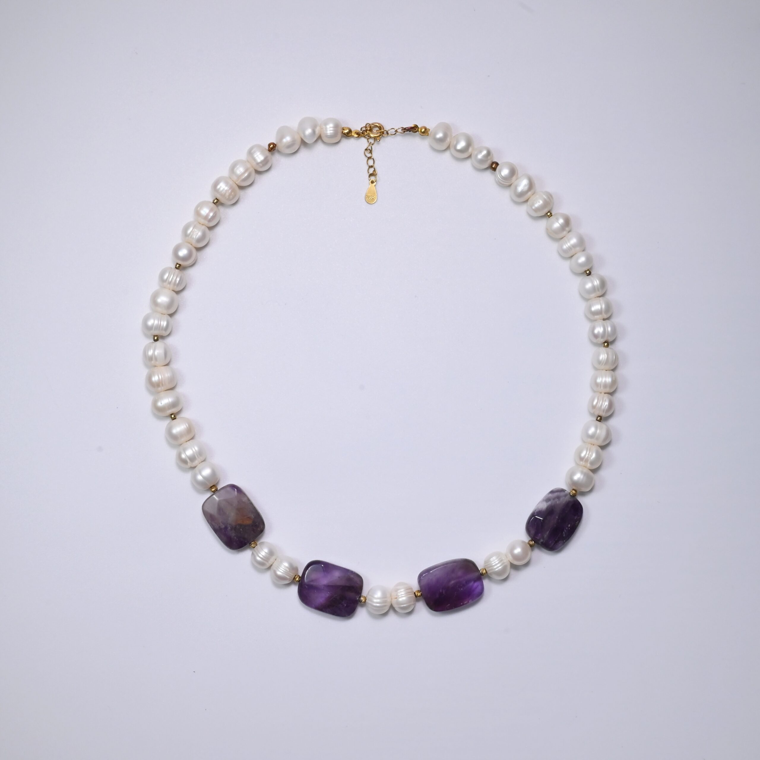 DSC_7308 Colier Perle, Ametist Luna Amethyst - imagine 1
